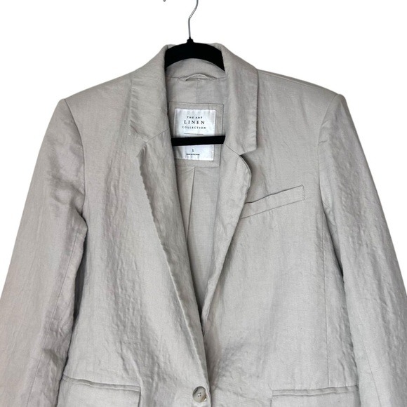 Abercrombie & Fitch Linen Collection Women's Tan Blazer- Size Small - Picture 4 of 10